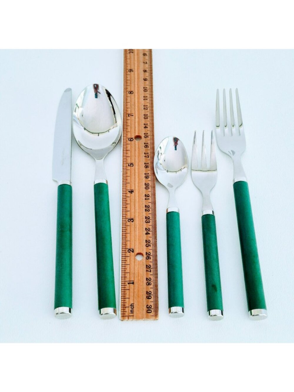Villeroy & Boch "Play Green Garden" 5 Piece Flatware Set, 18/10 Stainless, Italy - Picture 5 of 6